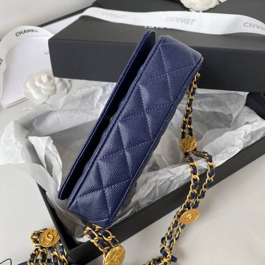 Navy Evening Bag​ Chanel Mini Flap High Quality Copy AP2860