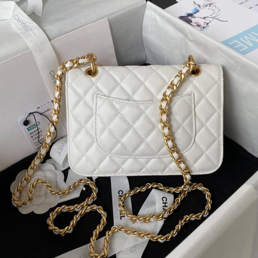 Chanel Small Flap Bag Lambskin Classic Best Replica AS4051