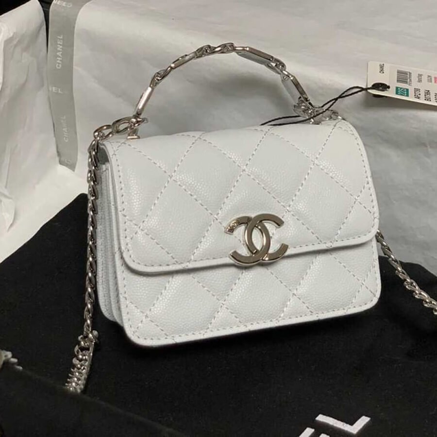 Chanel Mini Flap Bag CC Enamel Handbag Best Replica AP2758