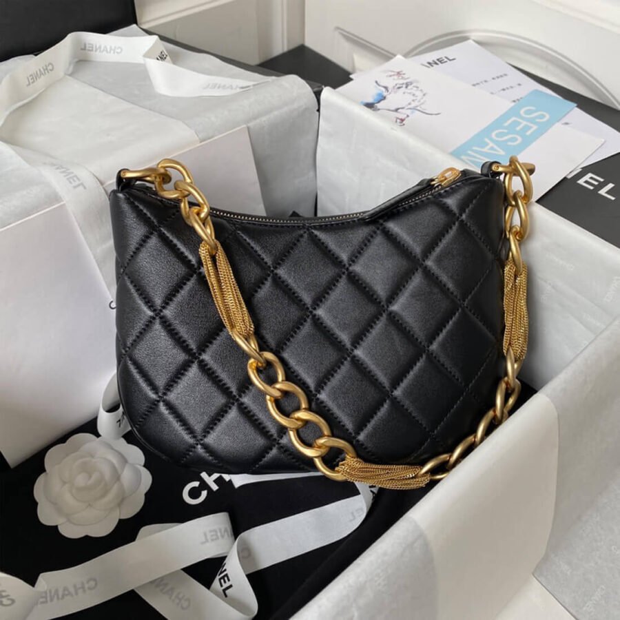 Chanel Hobo Bag Gold Buckle Handbag High Quality Copy AS4220