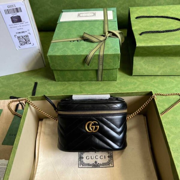 Copy Marmont Gucci GG Mini Handle Bag 699515