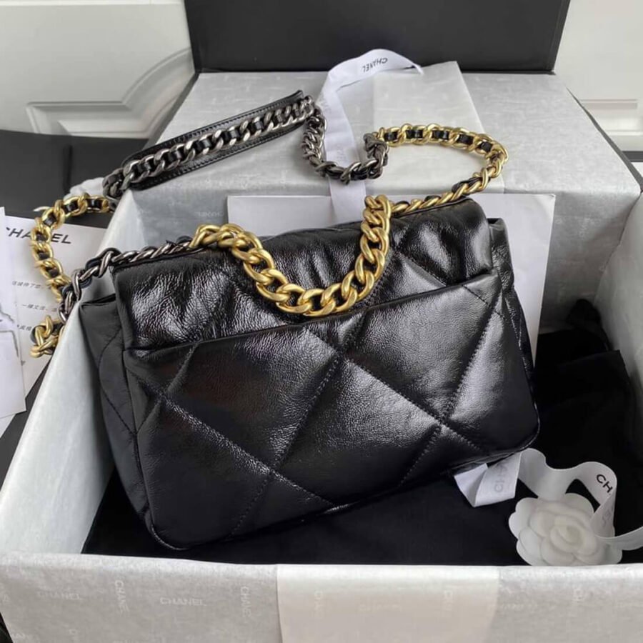 Chanel Women Black Flap Chain Shoulder Handbag AS1160