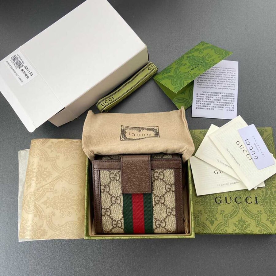 Gucci Ophidia Bag Mini French Flap Wallet Best Copy 523173