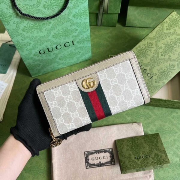 Best Copy Gucci Ophidia Pouch GG Zipper Wallet 523154