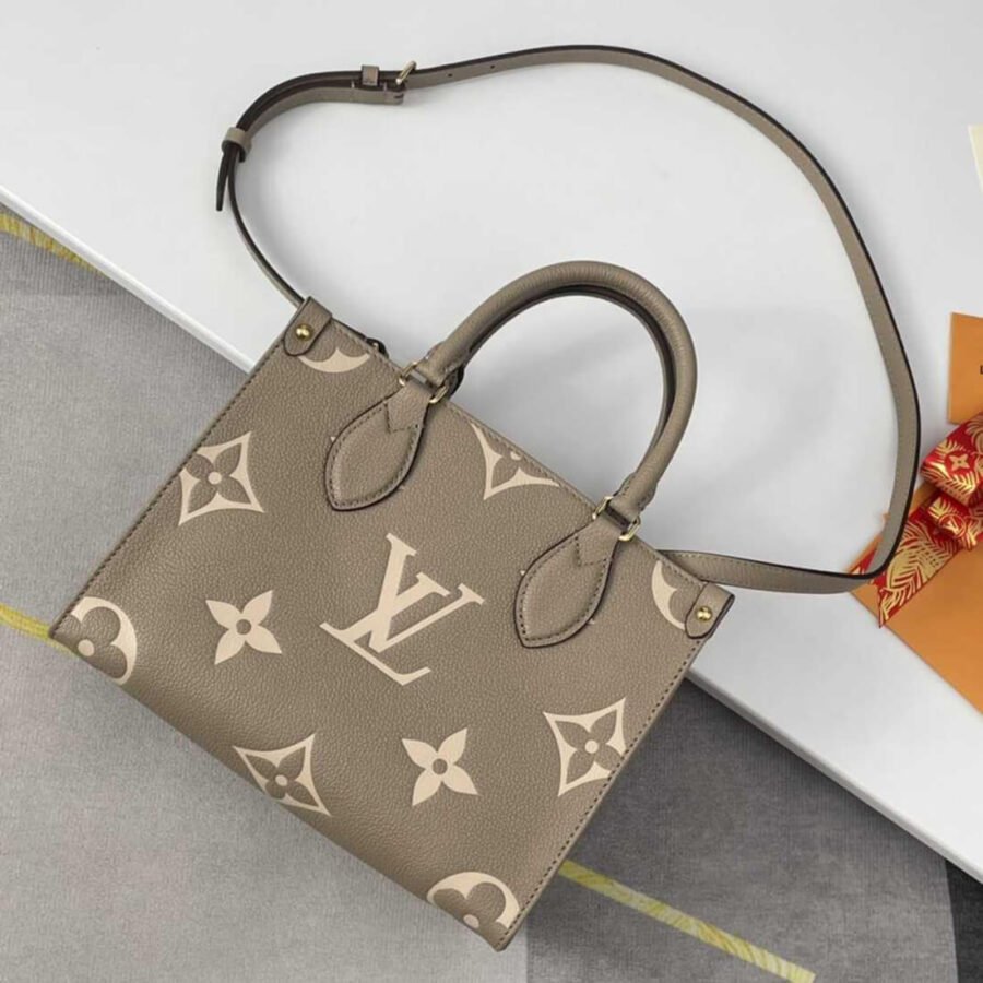 LV OnThego PM Bicolor Monogram Shoulder Bag Replica M45779